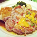 Grilled Boneless Chicken w Mango Salad #food #chicken #mango #foodstagram