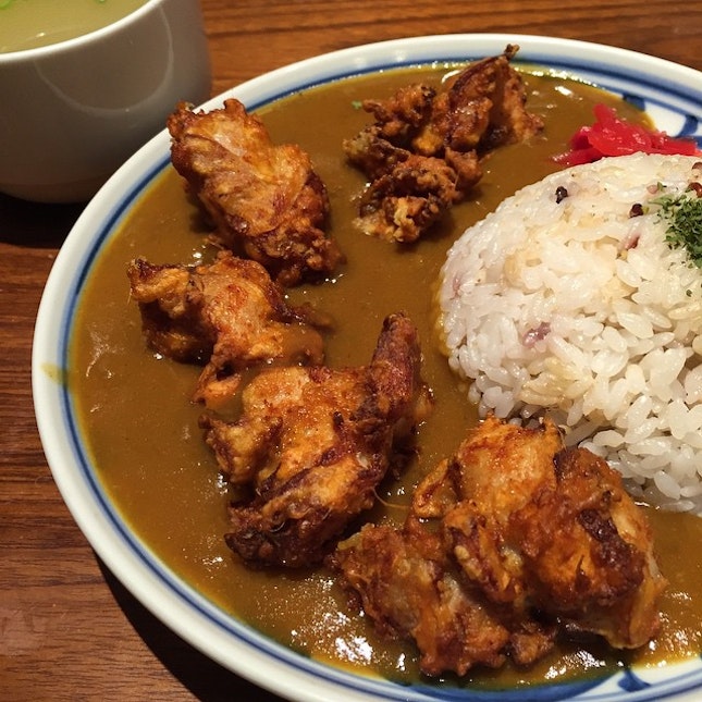 Japanese Curry with Chicken Karaage.