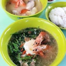 Chinese Spinach Seafood Soup with Wolfberries ($6/ $7/ $8)