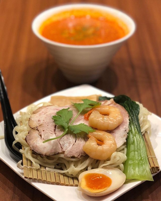 @sanji_boatquay has recently launched their new Tom Yum Tsukemen ($15.90++).