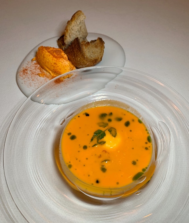 A Tomato Soup That Is In A League Of Its Own (Part Of The Chef’s Tasting Menu)