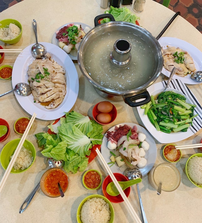 Steamboat + Chicken Rice + Zichar + Satay = Shiok-dom