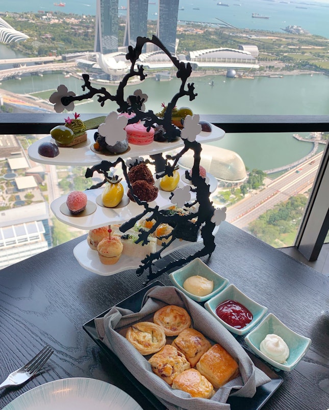 The NEW “Skai High Tea” is stunning on either side of those tall glass windows ($60++ per pax).