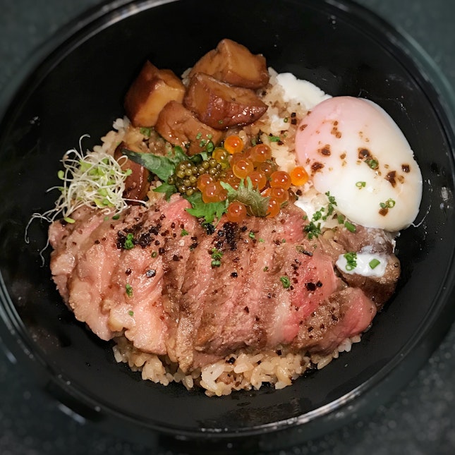 One Of The Most Decadent Wagyu Beef Rice Bowls Around.