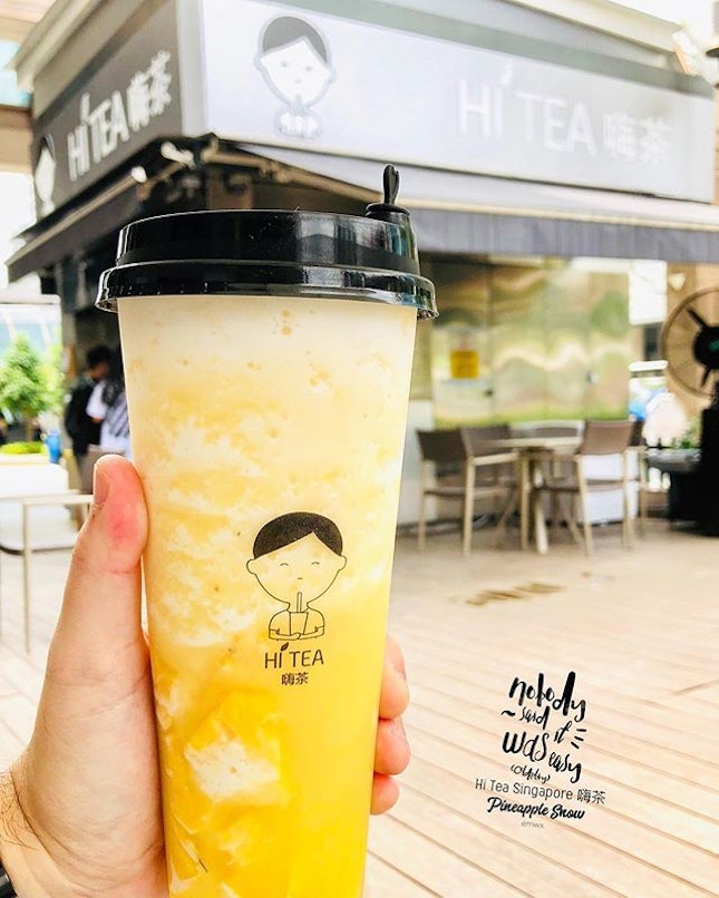 Dropped by Hi Tea Far East Plaza after my morning appointment for a drink, bought their newly launched Pineapple Snow ($5.20), pretty nice!