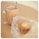 20120830 Breakfast:  Dumpling & tea w milk, less sugar.