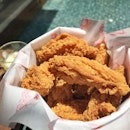 Discovered this really crispy fried single-bone wings with orange mayo with the @sugar_singapore mobile app.