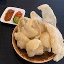 Keropok With Two Types Of Chili