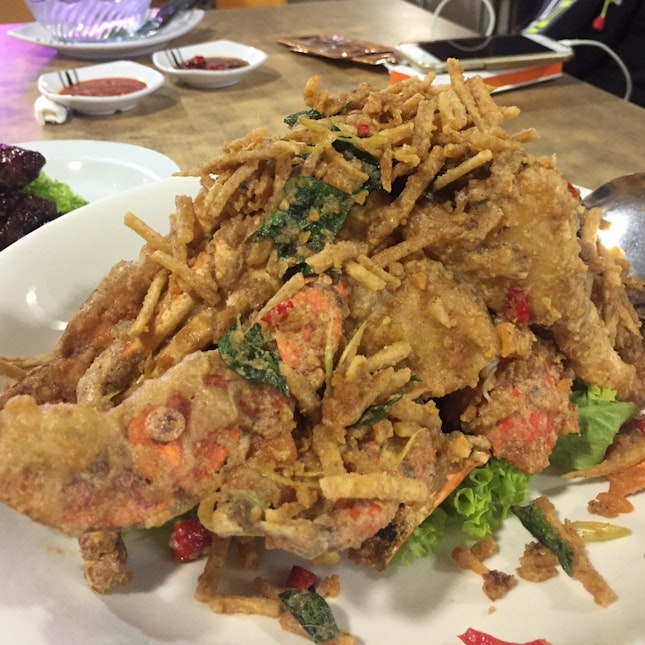 Salted Egg Crab with shredded Yam