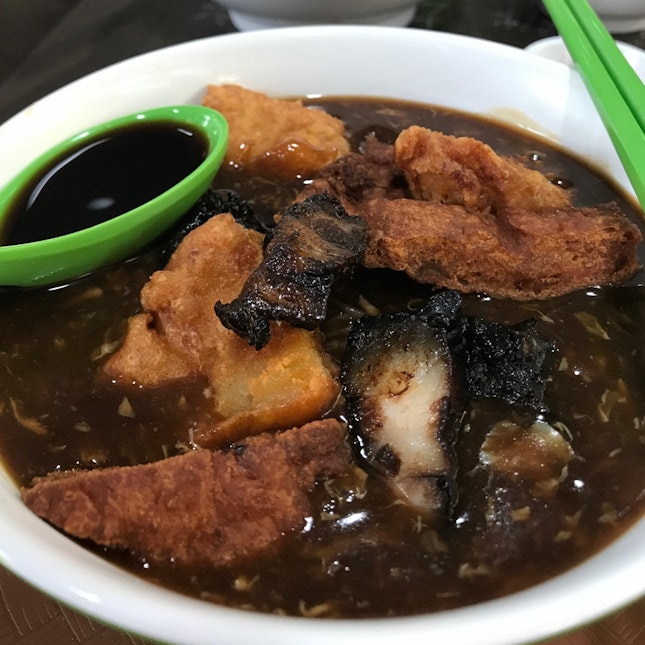 Lor Mee With Fried Fish