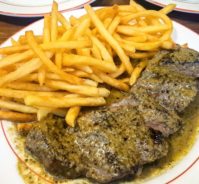 For L'Entrecote Steak and Free Flow Fries