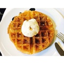 this Waffles with Whiskey Almond is too hard to resist after a touch of maple syrup!