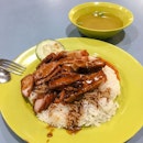 Amoy Street Food CentreChar Siew Roasted Meat Rice from Lian He Shao La Fan .