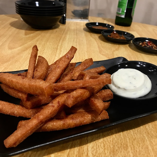 Luncheon Fries ($4) with Lime Mayonnaise