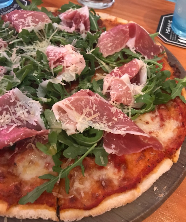 Parma Ham Pizza ($22)