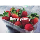 Strawberries are currently on sale at Cold Storage 😊 Berry, Berry good for you & berry, berry yummy!