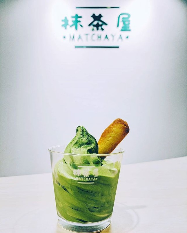 Matcha soft serve ice-cream (S$5.90) that's so thick and creamy, it's like you're just eating a matcha drink.