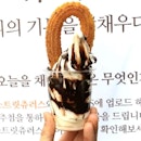 Once upon a time, churros with soft serve was very IN in Seoul.