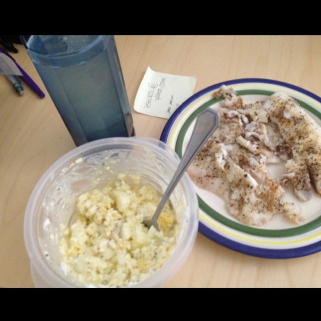 Talipaia Egg Salad With Cottage Cheese And A 1 4