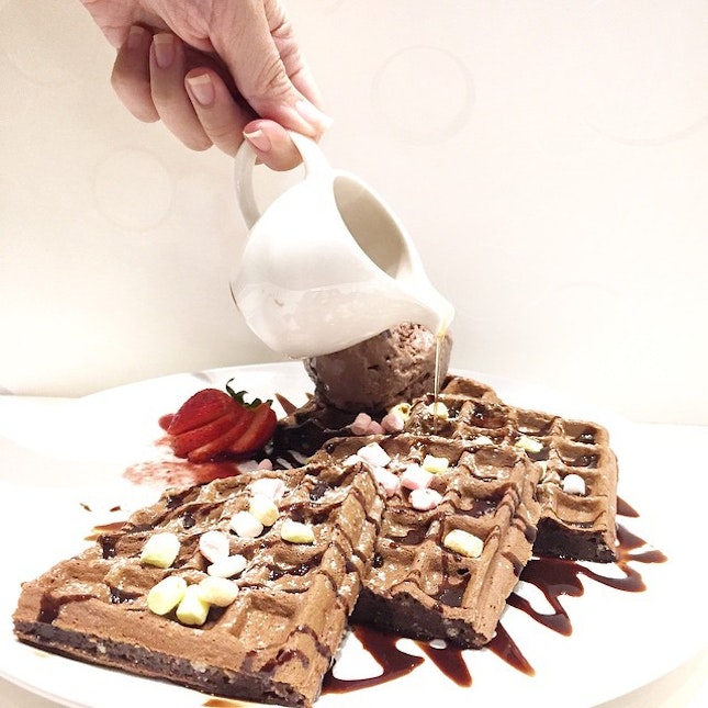 Chocolate 🍫 Waffle
One of the new dishes in the cafe.