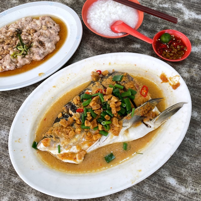 Steamed Song Fish Head in Bean Paste (Market Price)