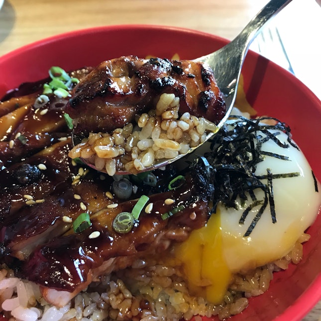 Teriyaki Chicken With Sous Vide Egg ($8.50)