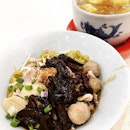 Mushroom Minced Meat Noodle & Teochew Dumpling Soup @ Li Yuan Mee Pok 栗原ミーポック, Blk 710 Clementi West Street 2.