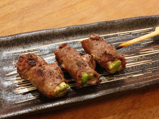 Yakitori Beef With Asparagus