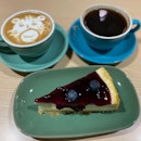 Coffee & Blueberry Cheesecake