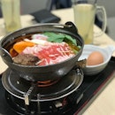 Beef Udon Hot Pot & Hot Yuzu Tea ($10.90++ Student Meal)