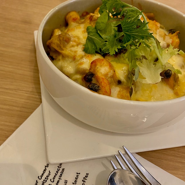 Scallop and Baby Crayfish Baked Rice