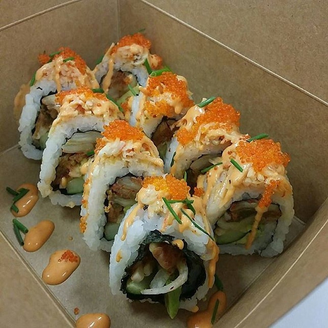 Premiun sushi rolls from Rollie Olie that is unlike your typical rolls!