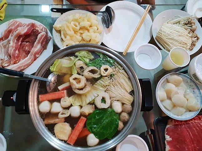 Steamboat dinner - perfect during the rainy weather!
