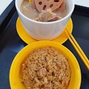 花生莲藕汤 ($4.50) & 芋头饭 ($1)!
