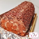 Chocolate Rice Swiss Roll Cake