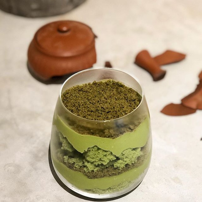 [Matcha Cake In a Jar-$7.80]

No secret that this is my current favourite at @hvala_sg ✌🏻Matcha purists will rejoice at the latest rendition of their matcha cake, made in-house by their pastry chef and is exclusively available only at their CHIJMES outlet!✨ Instead of a sliced cake, its a cake in a jar, its components consisting of only matcha and nothing else (yay to no azuki😝) Matcha chiffon with a generous amount of matcha cream and matcha crumble.