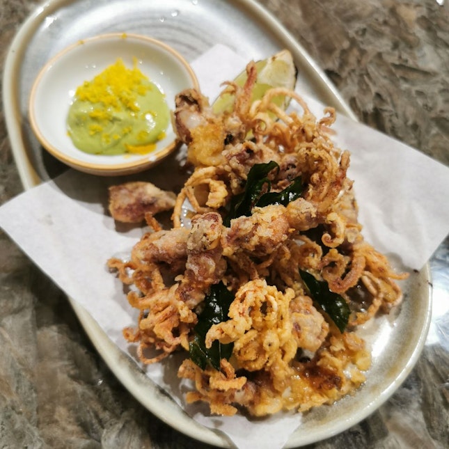 Salted Egg Baby Squid 