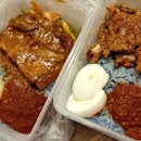Rendang & Prawn Paste Chicken Nasi Lemak
