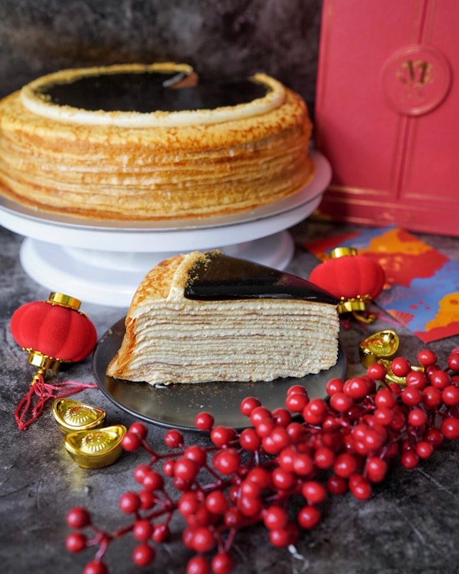 Celebrate this Lunar New Year with limited edition Lady M Lunar New Year Tiger Gift Set and seasonal Black Sugar Peanut Mille Crepe Cake.