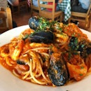 Seafood marinara at Perth’s Ciao Italia, Italian restaurant.