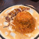 Grilled Squid with Kimchi Fried Rice