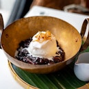 Black Sticky Rice Pudding with Coconut Ice Cream