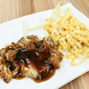 Chicken Chop with Cheese Fries