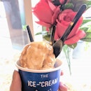 Homemade ice cream here at the Ice-Cream Project - so creamy and intense!.