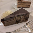The iconic cafe central's sachertorte -- sweet and soft but also crunchy in the middle.