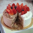 Special Strawberry Half-half Whole Cake