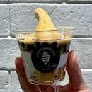 Soft Serve in Cup with Okinawa Brown Sugar Bubble