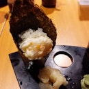 Hotate Temaki (scallop handroll) from Sushi Goshin!
