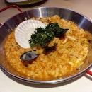 Seafood risotto from Rosmarino!