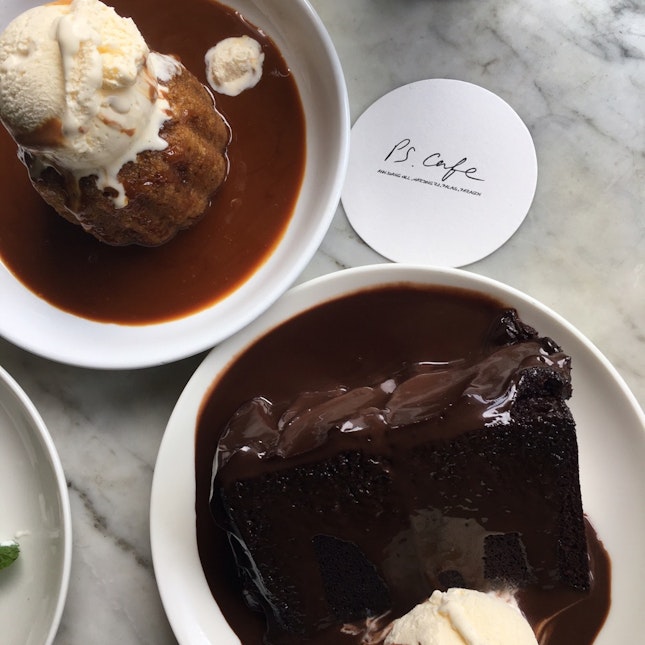 Sticky Date Pudding + Dark Chocolate Cake